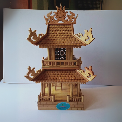 Handicrafts - Two-story bamboo pavilion